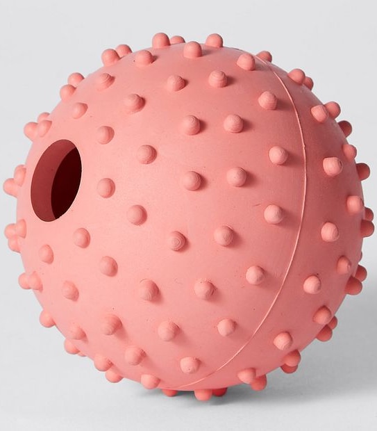 Patch & Socks Rubber Treat Ball - Red