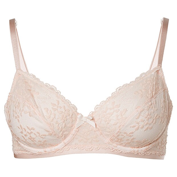 Lily Loves Meadow Lace Non Padded Bra - Skin