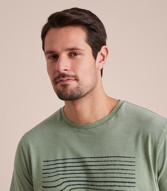 Printed Garment Dyed T-Shirt