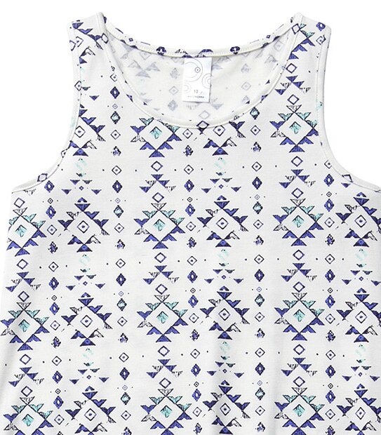 Girls' Aztec Print Maxi Dress - Amparo Blue
