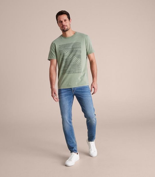 Printed Garment Dyed T-Shirt