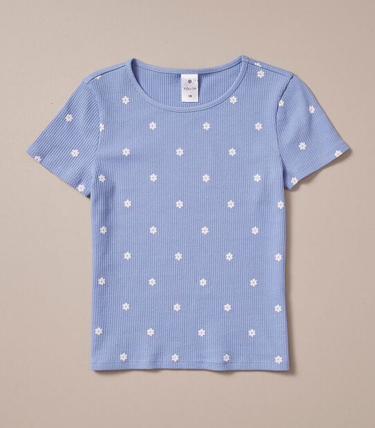 SN247638_09 S23 SS RIB TEE AOP DAISY BLUE