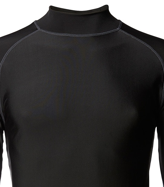 Men's T30 Long Sleeve Rash Vest - Black