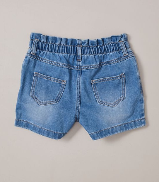 Paperbag Waist Denim Shorts 2 of 5