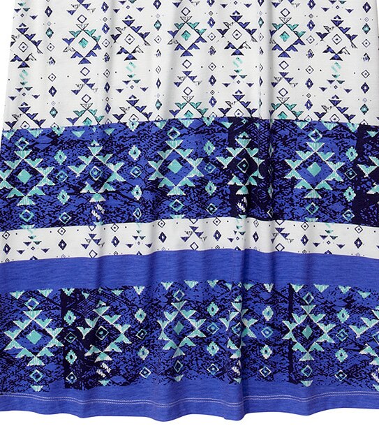 Girls' Aztec Print Maxi Dress - Amparo Blue
