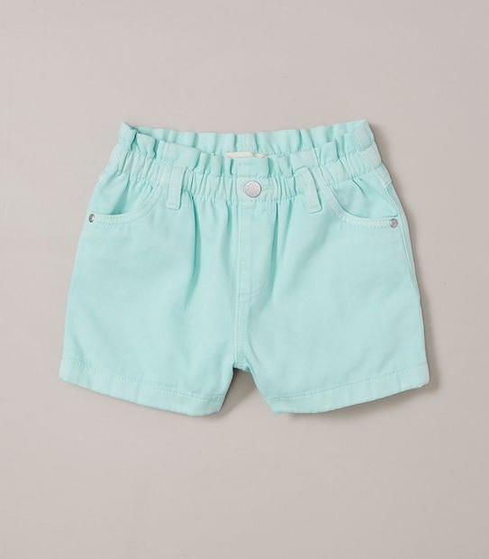 JP252927_02 GARMENT DYED PAPERBAG DENIM SHORT GRN Target Australia