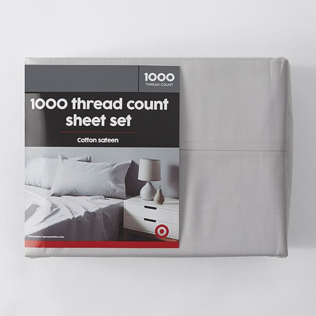 1000 Thread Count Sheet Set Grey Target Australia