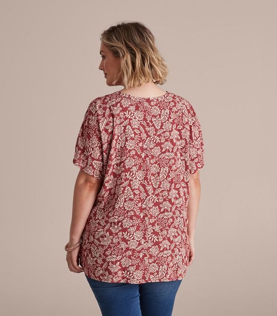 Curve Dallas Print Top
