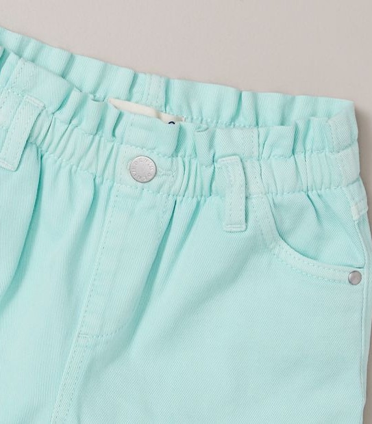 JP252927_02 GARMENT DYED PAPERBAG DENIM SHORT GRN Target Australia