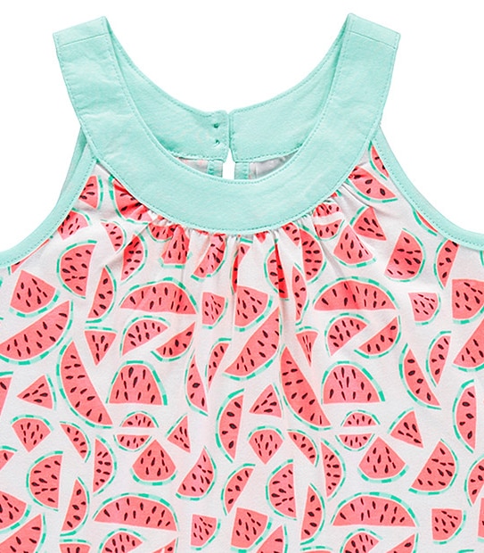 Girls' Watermelon Print Dress