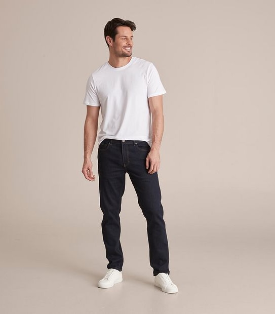 Tapered Denim Jeans