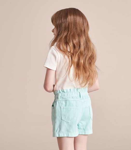 JP252927_02 GARMENT DYED PAPERBAG DENIM SHORT GRN Target Australia