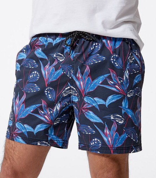 Volley Shorts - Navy Floral