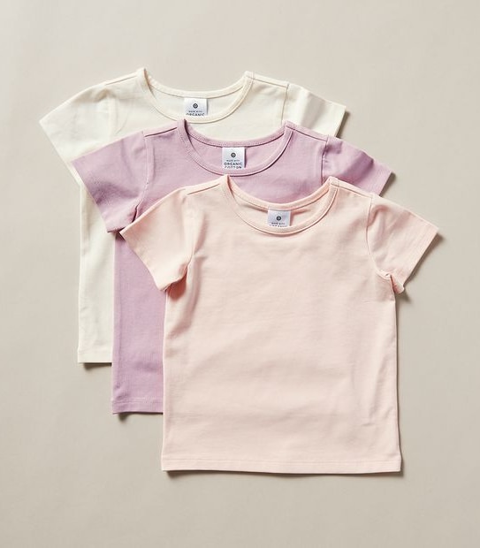 3 Pack Baby Organic Cotton T-shirts
