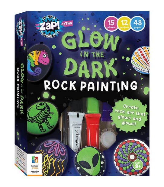 Creativity For Kids Glow In The Dark Rock Painting Kit : Target