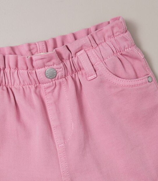 JP252927_01 GARMENT DYED PAPERBAG DENIM SHORT PINK Target Australia