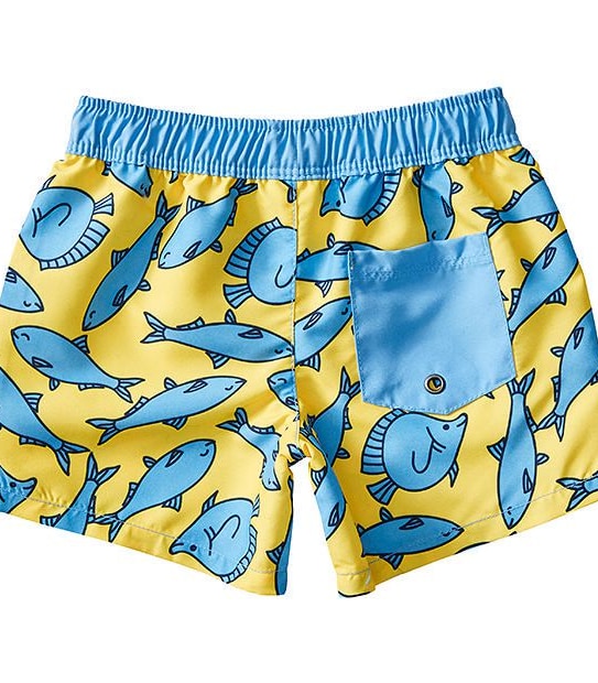 Baby Fish Print Boardshorts