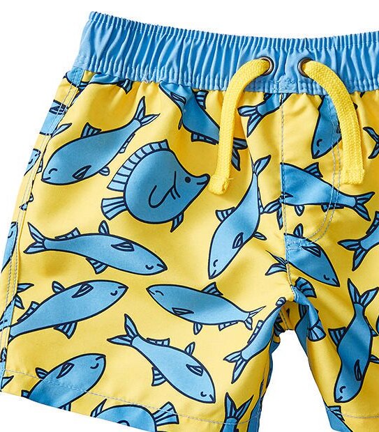 Baby Fish Print Boardshorts