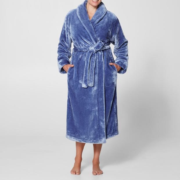 Luxe Shimmer Fleece Dressing Gown | Target Australia