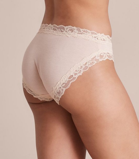 Modal and Lace Bikini Briefs; Style: WS5188TB