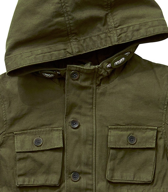 Boys' Khaki Anorak Jacket