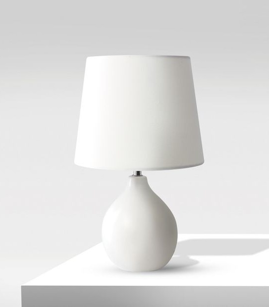 Essentials by Mirabella Vinny White Lamp