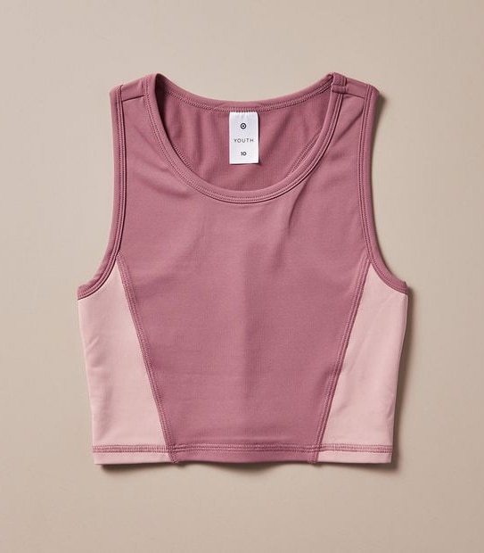 Active Spliced Crop Top