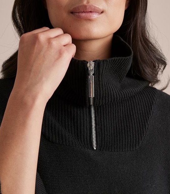 Zip Front Poncho