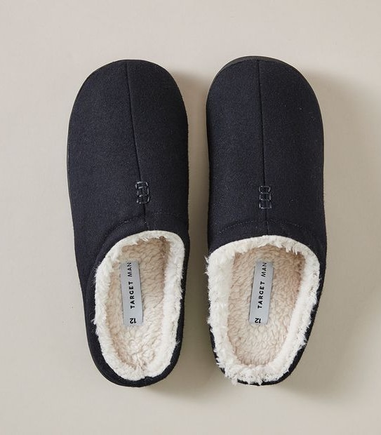 Mens Falon Stitch Mule Scuff Slippers