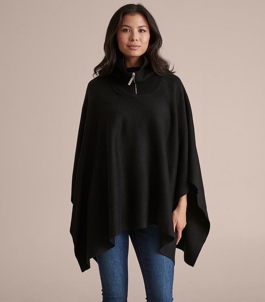 Zip Front Poncho