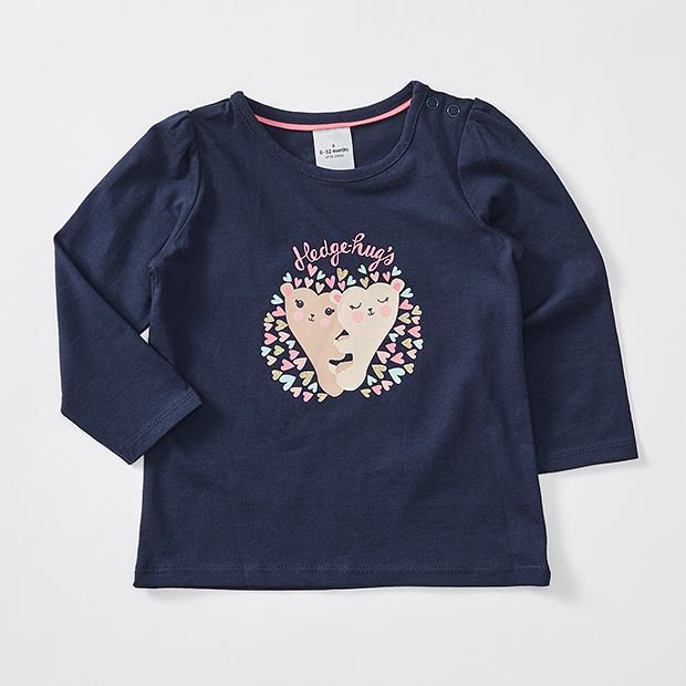 Baby Long Sleeve Hedgehog Print T-Shirt Baby Long Sleeve Hedgehog Print T-Shirt