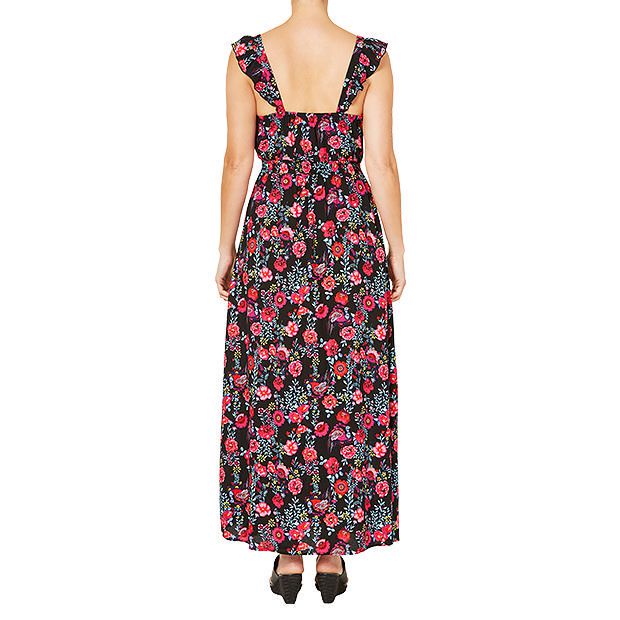 Lily Loves Floral Print Maxi Dress - Black | Target Australia