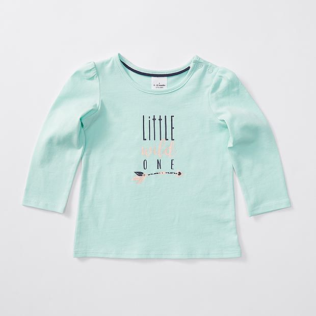 Baby Long Sleeve Wild One Print T-Shirt Baby Long Sleeve Wild One Print T-Shirt