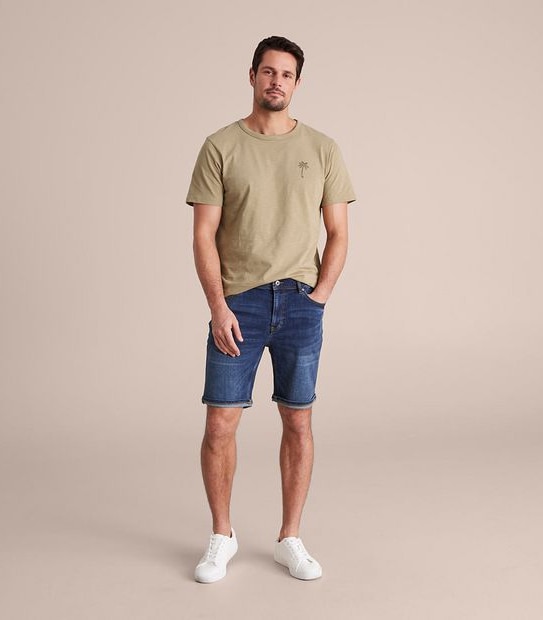 Slim Denim Shorts