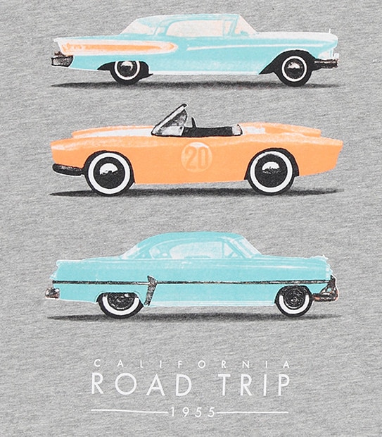 Boys' Short Sleeve Car Print T-Shirt