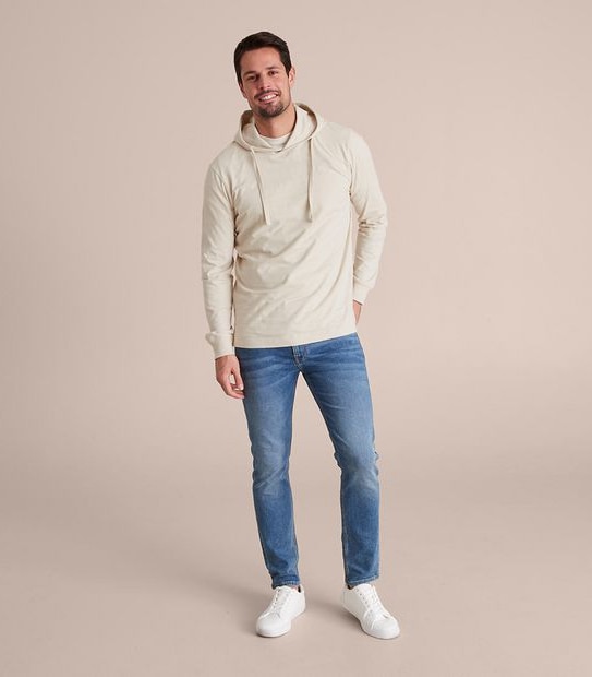 Long Sleeve Slub Hoodie