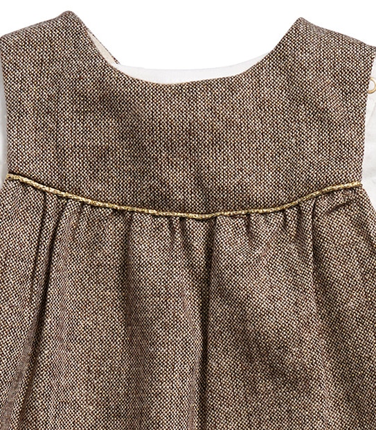 Girls' Tweed Dress And Top Set