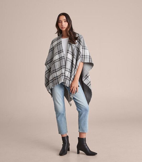 Wrap - Check Grey