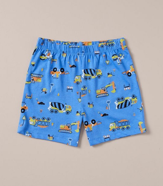 Organic Cotton Construction Vehicle Pyjama Set