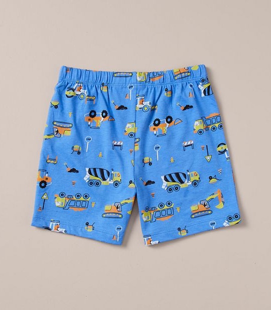 Organic Cotton Construction Vehicle Pyjama Set