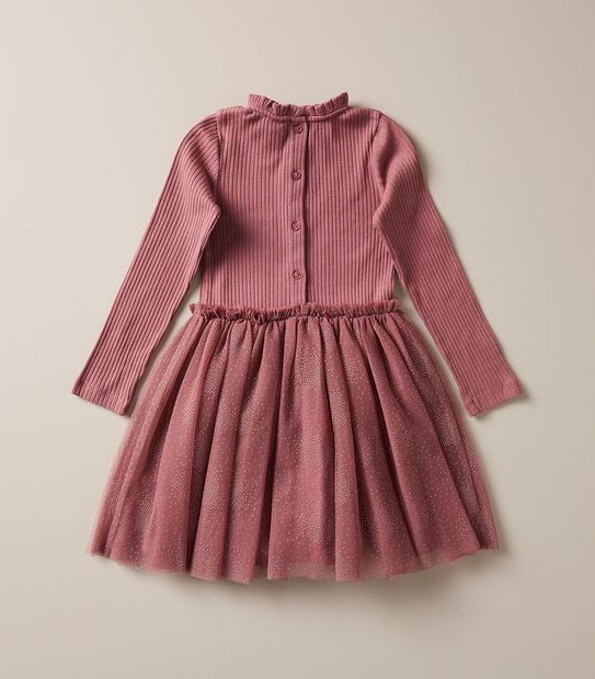 Pointelle Tulle Dress