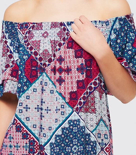 Shirred Off Shoulder Top