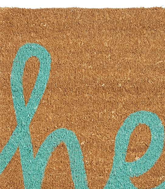 Hello Printed Coir Door Mat