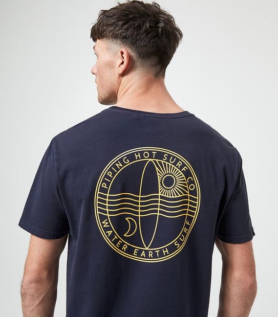 Piping Hot Earth Water Crew - Navy