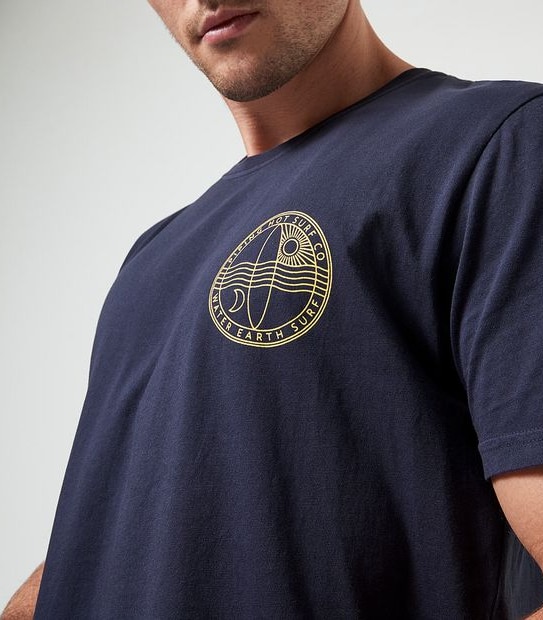 Piping Hot Earth Water Crew - Navy