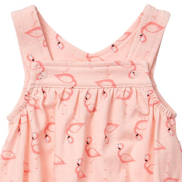 Baby Flamingo Print Overall Bodysuit Target Australia