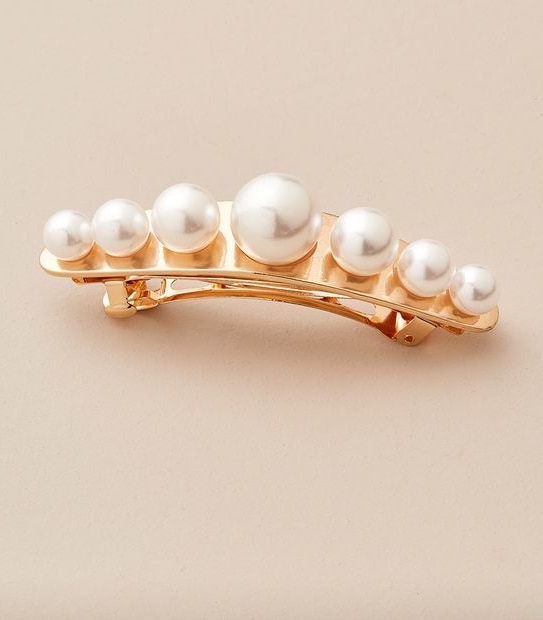 Pearl Barrette Hair Clip