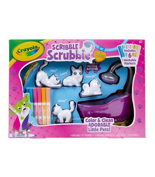 Crayola Scribble Scrubbies Pets Bathtub Play Set