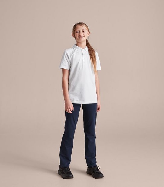 Short Sleeve School Polos