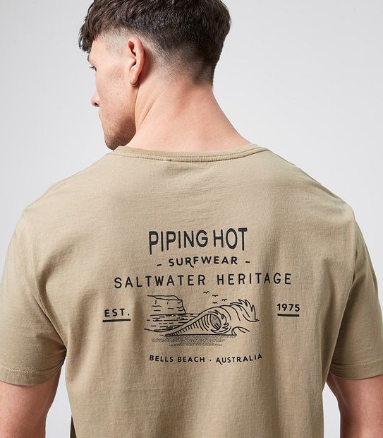 Piping Hot Saltwater T-Shirt - Oatmeal